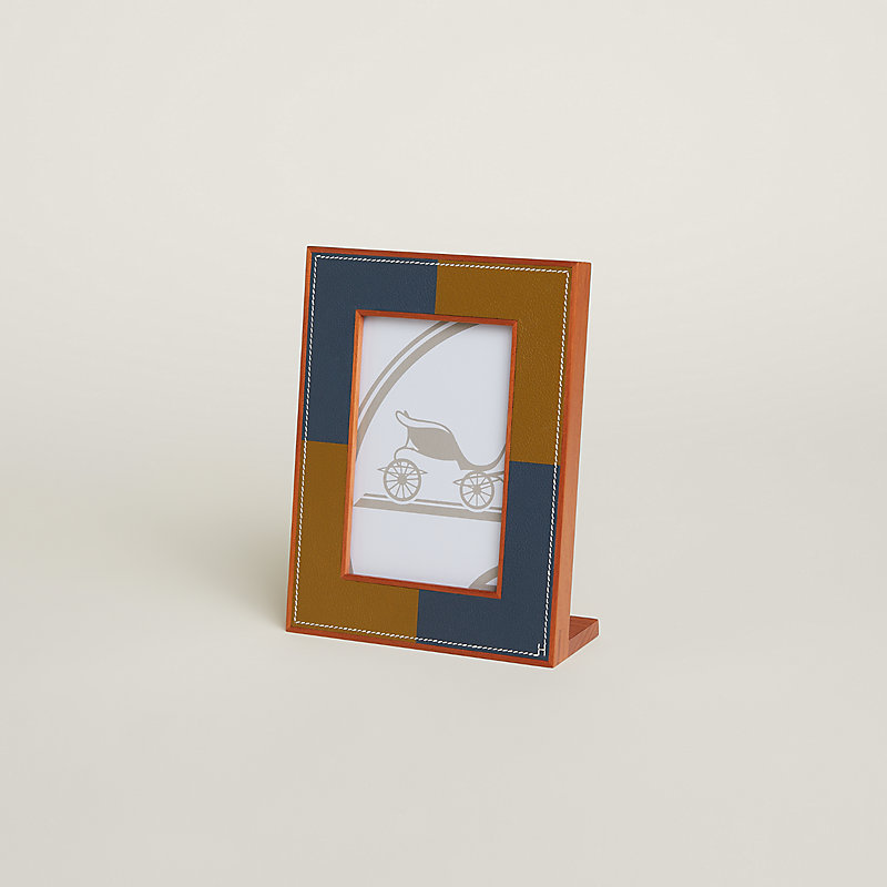 Pleiade en Casaque picture frame, small model - Grey | Hermès USA